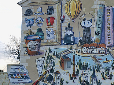 Wandmalerei in Angoulême