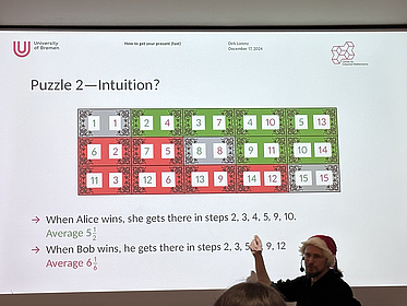 Dirk Lorenz, giving the Christmas Lecture