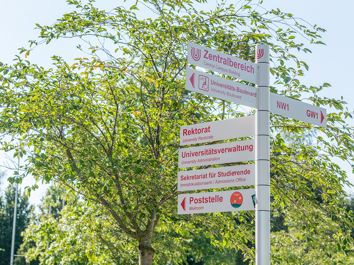 Signs for orientation.