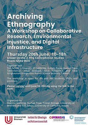 Workshop Poster "Archiving Ethnography"