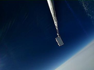 Ballon in der Stratosphäre