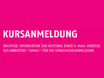 Wichtige Information zur Kursanmeldung