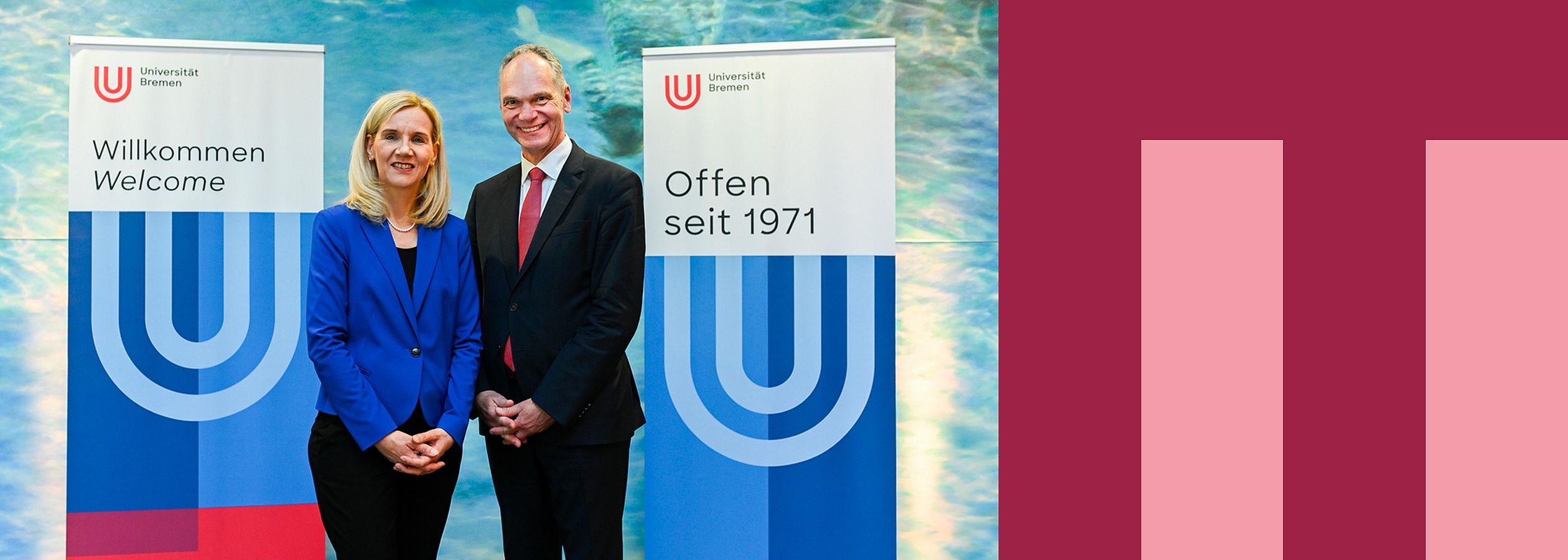 President of the University of Bremen, Professor Jutta Günther, and President of the Carl von Ossietzky University of Oldenburg, Professor Ralph Bruder.