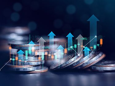 Business finance and investment concept, Capital gain world money economic growth. coin stack financial graph chart, market report on cash currency concept. capital, inflation, market, financial, stock, finance, risk, rate, forex, graph, money, economy, credit, growth, exchange, currency, banner, chart, account, business, coin, fund, analytics, analysis, domino, world, effect, sell, earnings, cash, value, investment, management, banking, trade, commerce, progress, asset, buy, report, profit, diagram, stack, wealth, rich, growing, dollars, trading, percent