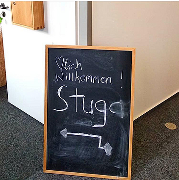 StugA Eingangsschild