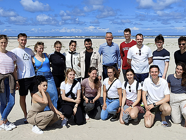 Participants of the seminar on the beach