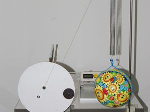 Angetriebene Scheibe mit Excenter und Ball