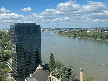 Blick vom WHO-Gebäude Bonn Richtung Rhein