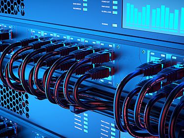 Wired server working at full capacity. network, cabling, connections, data, server, center, hub, networking, patch, equipment, service, host, database, technology, communication, speed, high, net, infrastructure, managed, connectors, rj45, bandwidth, link, security, power, efficient, support, telecommunications, solutions, system, wiring, structured, closeup, traffic, internet, provider, active, working, precision, black, leds, anchor, electronics, computer, oem, automation, ai, virtual