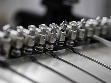 Nahaufnahme an einer Druckermaschine