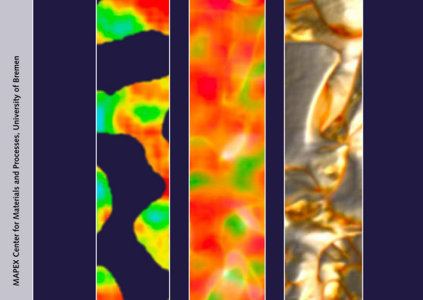 Tomography image and Ag atom distribution amps of a catalytically active nanoporous gold structure.