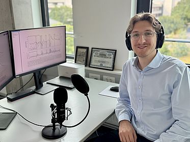 Janick Ole Wecks beim Radiointerview