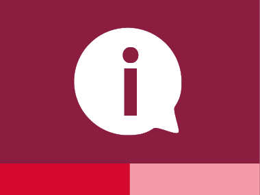 Grafik Sprechblase fürInformationen