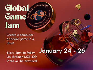 Ankündigungsplakat für den Global Game Jam