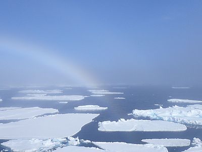 A fog bow in Fram Strait, Arctic Ocean