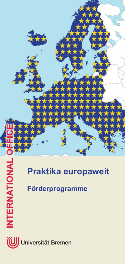 International Office Praktikum Europa Flyer